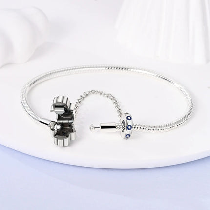 925 Sterling Silver Bracelets 17-20CM Original Leaf Clover Butterfly Heart Bracelet Fit DIY Charms Beads Fashion Women Jewelry
