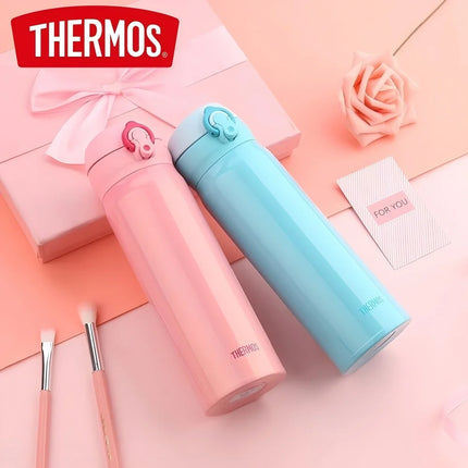 THERMOS 350/500ML Water Bottle Vacuum Flask Stainless Steel Thermal Mug, Hot Cold Keep 6-12H,Leakproof for Office Outdoor Travel