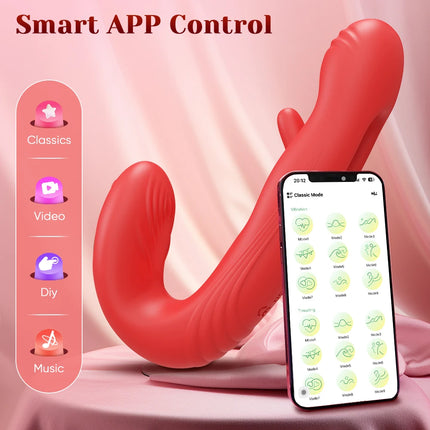 Tapping Flapping Sex Toys Vibrator for Women Clitoris Clit Sucker Stimulator Tongue Licking Oral Female Rabbit Sucking Vibrators