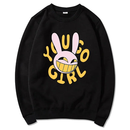 2025 YOU GO GIRL Digital Circus Jax Hoodie Fashion Women Harajuku Funny Cute Rabbit Autumn Winter Hoodie Pullover Sweatshirt