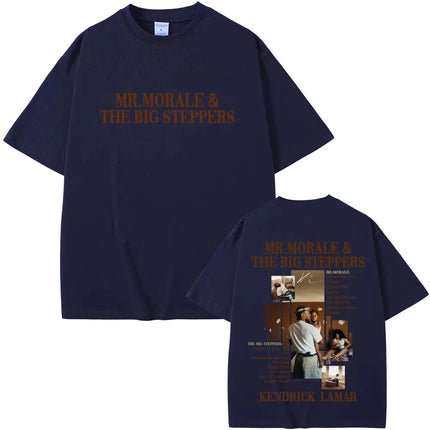 Kendrick Lamar Mr Morale & The Big Steppers T-shirt Men's Hip Hop Fashion Pop Music T Shirt Women Casual Cotton Vintage T-shirts