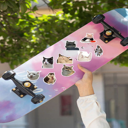 50Pcs/Bag,Funny Animals Stickers,Waterproof Be Suitable For Skateboard DlY Luggage Laptop Phone Creative Stationery ToysColor