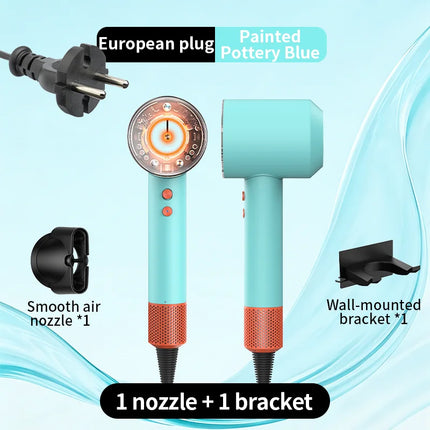 HD16 High Power Negative Ion Hair Dryer with High Speed and No Blades  Silent and Quick Drying Portable Suitable for Home
