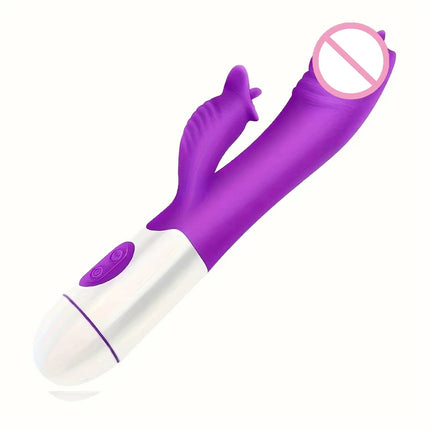 30 Frequency Tongue Vibrator, G-spot Stimulator, Sex Toys, Female Sex Toys, Adult Toys (without batteries)