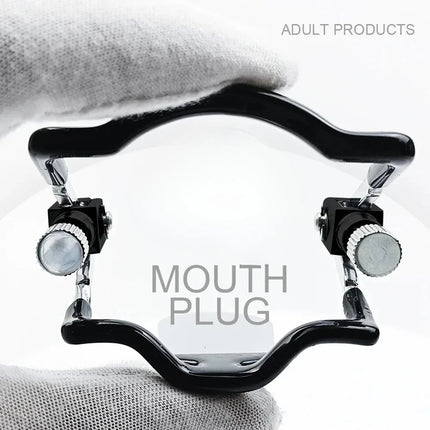 BDSM Adjustable Mouth Plug Slave Deep Throat Restraint Adult Sex Products Oral Sex Restraint Opening Plug Reusable Adult Sex Toy