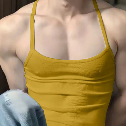 Summer 2026 Men's Casual Short Sleeve T-Shirt Fashionable Versatile Top Men's Wear Upper Apparel Tank Top