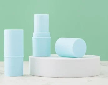 Wholesale 6g Cylinder Solid Deodorants Tube Green/Pink/Purple Lip Balm Container Empty Lipstick Bottle Cleansing Mask Stick