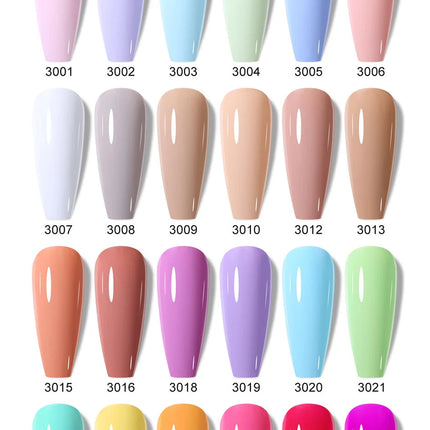 Arte Clavo Glitter Gel Nail 15ml Semi Permanent Soak Off UV Gel Varnish Nail Manicure Top Base Coat Gel Polish Art Decoration
