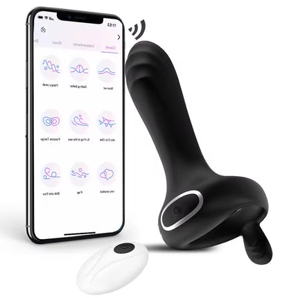 Wireless Bluetooth Cockring Vibrator Male Delay Ejaculation Remote Control Penis Sleeve Vaginal Stimulator Sex Toys for Couple