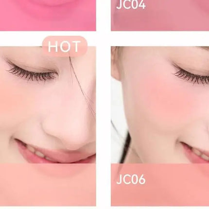 AZTK JC04 Water To Powder Liquid Blush Soft Matte Natural Flush Brightening Cheek Tint Lightweight Blendable Waterproof Makeup