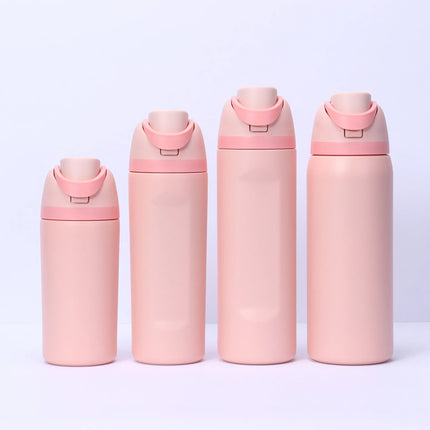 Portable Double-Sided Sport Water Fruit Cup Large Capacity Vacuum Insulated Stainless Steel 304 Two-Way Drinking Insulation Cup