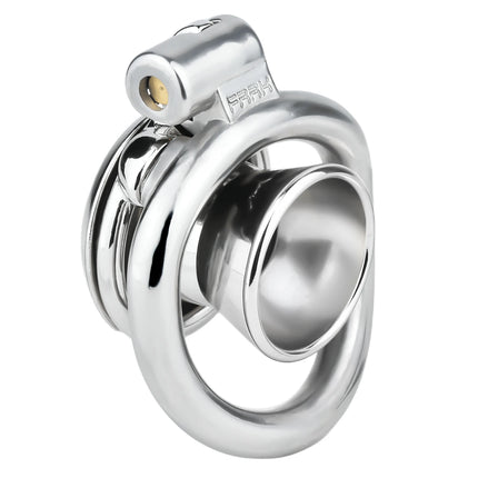 FRRK 268 Flat Button Sissies Male Chastity Cage, 240 Steel Urethral Inverted Chastity Belt, Slave Man Sex Toy Anti-Cheating