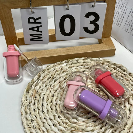 10/30/50pcs Empty 3ml Cute Multi-color Oval Ice Cream Lip Gloss Tubes Empty Liquid Lipstick/Lip Oil Bottle Cosmetic Container