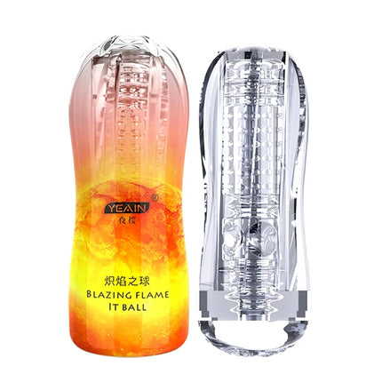 Adult Male Masturbator Cup Soft Pussy Sex Toys Transparent Vagina Men Endurance Exercise Sex Supplies Vacuum Pocket Cup for Men