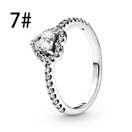 925 Sterling Silver Pink Bow Jewelry Set Ring Earrings Bracelet Necklace for Women Birthday Gift