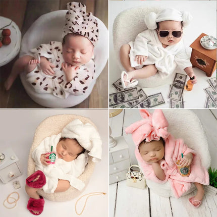 Newborn Photography Clothes Baby Bathrobes Pajamas Studio Shooting Clothing Boys and Girls Photo Photography Props