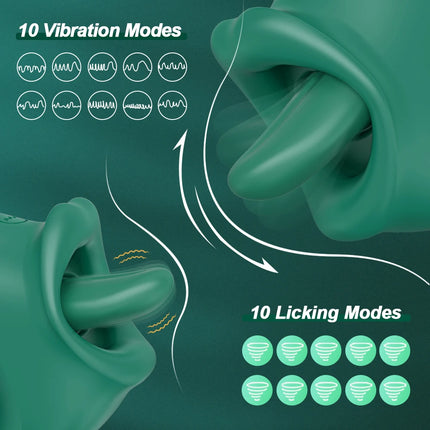 Swing Tongue Licking Vibrator for Women Powerful Oral Nipple Clitoris Stimulator Masturbator Sex Toys for Female Adults Goods