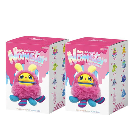 Nomster Official Nom Bad Mood Talking Plush Keychain Blind Box Cute Kawaii Collectible Toy Figure Bag Charm Decor Christmas Gift