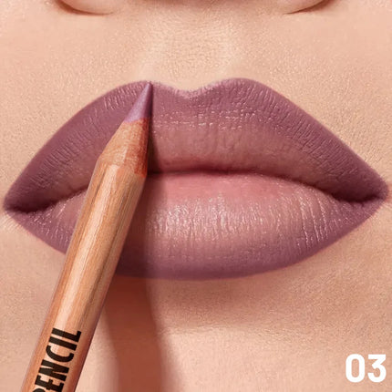 Light Beige Matte Lip Pencil Non-Drying Formula Lip Liner Enhancer Christmas Present