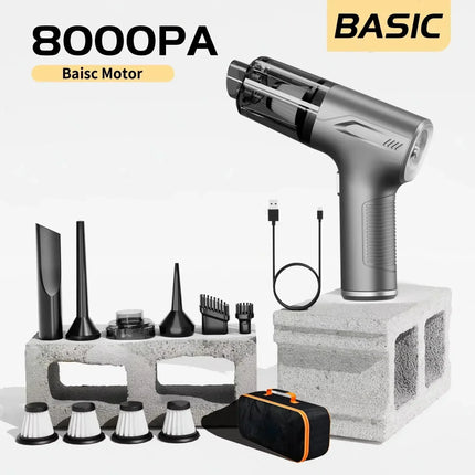 CENRR 98000PA Mini Car Vacuum Cleaner Cordless Powerful Wireless Car Cleaner HandHeld  Air Gun Portable Vacuum Cleaner