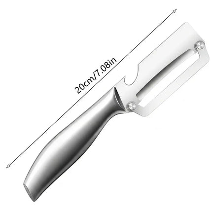 Stainless Steel Fruit Peeler with Bottle Opener Kitchen Vegetable Paring Knife Suitable for Pumpkin Winter Melon Pineapple Fruit