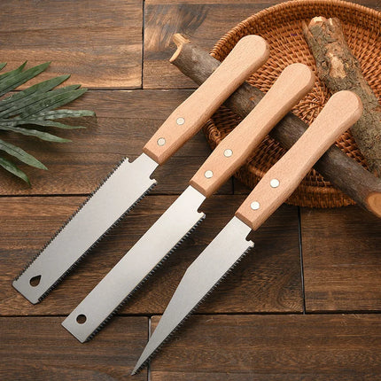 Style Hand Saw Non-slip Wooden Handle Pull Saw Flush Cut Saw Flexible Handsaw Woodworking Cutting Tool Hand Saw