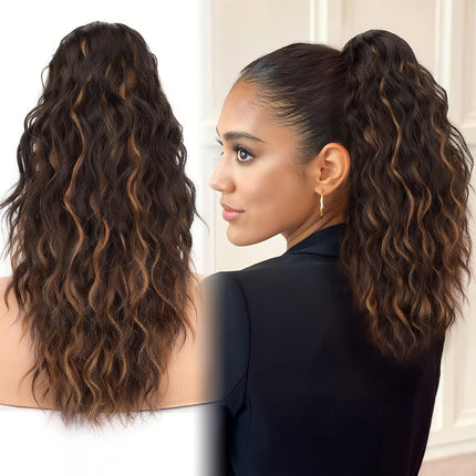 Claw Clip Ponytail Extension for Women Long Wavy Hair Extensions Fluffy Natural Looking Synthetic Clip in Ponytail Hairpiece