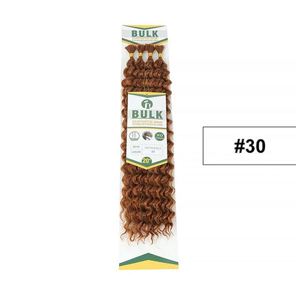 Julianna Bulk Synthetic Hair For Braiding Color 30 Blonde Deep Wave Bundles Boho Braids Synthetic Hair Extensions