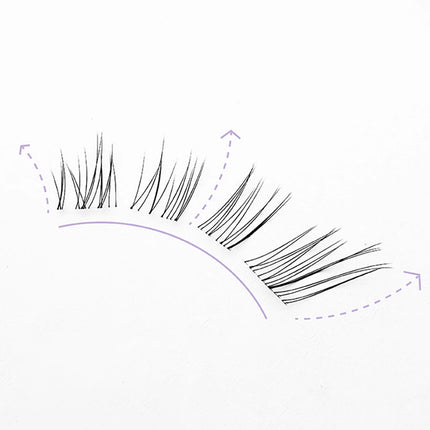 DIY Fluffy Cat eye false Eyelash extenstions individual cluster lashes Natural winged Style Daily Lash Korean Makeup accessories