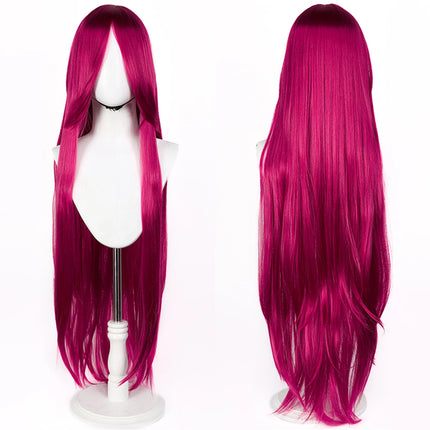 Long Straight Cosplay Wig 100CM Multiple Colors Pink Blonde Black Anime Costume Wig Universal Synthetic Cos Wig Daily Party Wig