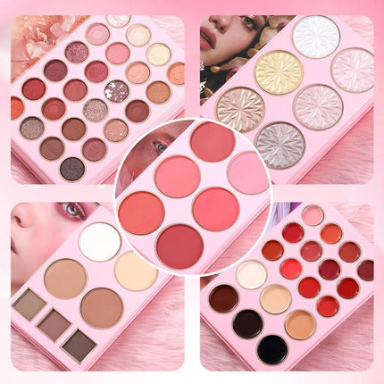 Makeup Book Palette 6 Colors Concealer 24 Colors Eyeshadow Palette Shimmer Matte Highly Pigmented Blendable Lasting Eyeshadow