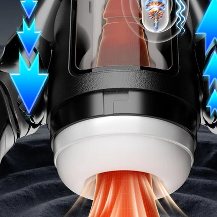 APP Intelligent Heating Suction Blowjob Masturbator for Men  LCD Display Telescopic Vibrating Masturbation Cup Pocket Pussy