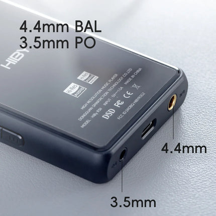 HiBy R3 II 2025 / R3 Gen 2 Music Player Bluetooth 5.1 WiFi MQA16X DSD256 Web Radio USB Audio Dongle DAC X1600E ES9219C 3.2‘’