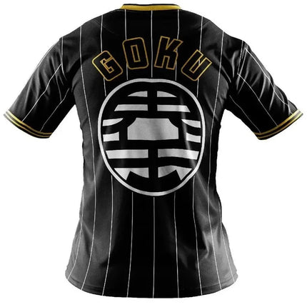 2026 Summer Dragon Ball Z Goku Kame Symbol Football Jersey, 3D Print Polyester Oversized Loose Sports T-Shirt for Men Women Kids