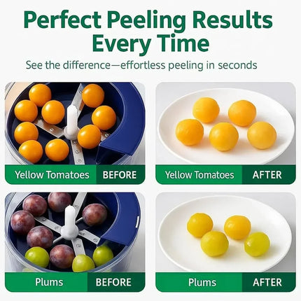 Rechargeable Automatic Fruit Peeler Electric Garlic & Grape Peeler Smart Mini Household Commercial Kitchen Gadget