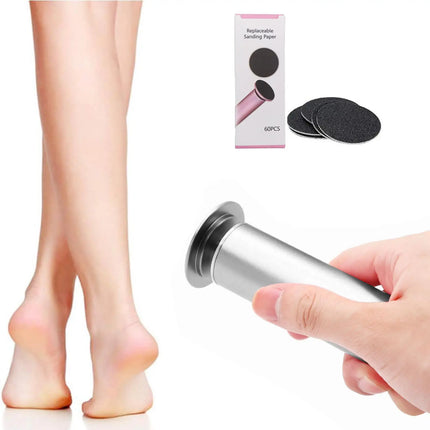 Plug-in Electric Foot File Callus Remover with 60Pcs Sandpaper Discs Adjustable Speed Pedicure Machine EU/US/UK Plug