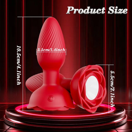 APP Control Rotation Butt Plug Anal Plug for Men 360° Wiggle Prostate Massager Anal Vibrator for Gay Adult Goods Sex Toy for Men