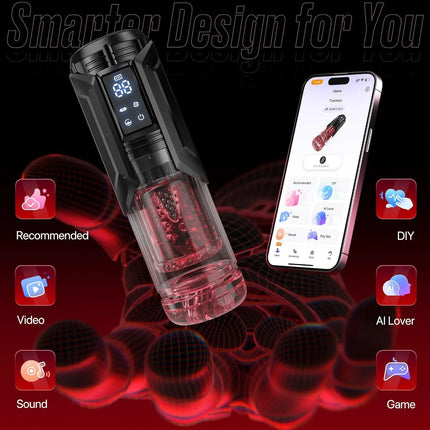 Automatic Male Masturbator APP Controlled 7 Modes Vibrating Pocket Pussy Realistic 3D Texture Tight Stroker Blowjob Pro Sex Toy