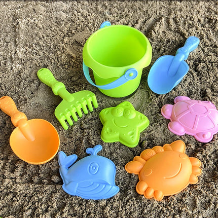 Children's Beach Toy Set Baby Playing In Water and Sand Shovel Beach Bucket Sand Digging Tool Plastic Bucket Watering Toy Sets