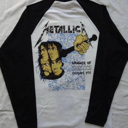 New Metallica pop band unisex long sleeved T-shirt shirt fashionable street Harajuku 3D printed pattern Y2K top men's clothing