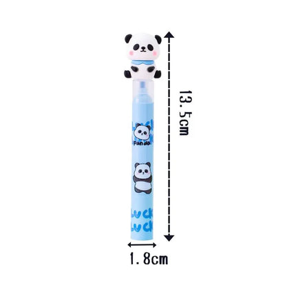 3 in 1 Cute Panda Highlighter Pen Creative Colorful Marker Pen Multifunction 3 Layer Splicing Diy Color Ledger Pen School Office