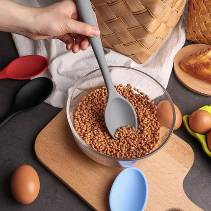 Silicone Spoon Stirring Long Handle Spoon Heat-resistant and Non-stick Food Grade Kitchen Accessories Silicone Cooking Tools