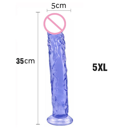 New Realistic Dildos Erotic Jelly Dildo Artificial Penis G-spot Simulation Large penis Anus Anal plug Female penis masturbation
