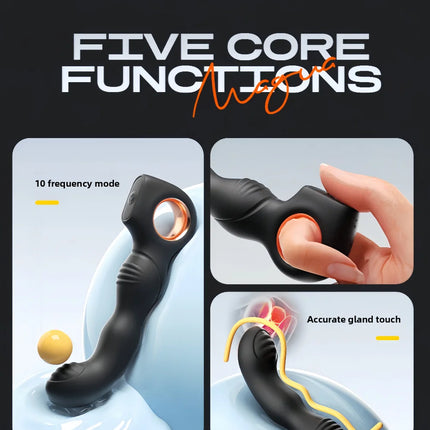 Male Prostate Massager Anal Vibrator G-Spot Stimulating Vibrating Butt Plug Gay Anal Toys Beginner Adult Toys