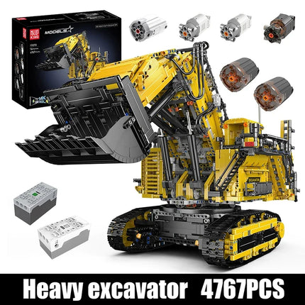 Mould King 17070 17071 Technical Truck Toys The Motorized R 9800 Excavator Building Block Assembly Car Brick Kids Christmas Gift