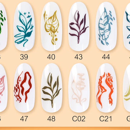 11ml Nail Stamping Polish Set Colorful Nail Art Drawing Printing Semi Permanent Lacquer Nail Art Plates Stamping Varnishes Tool