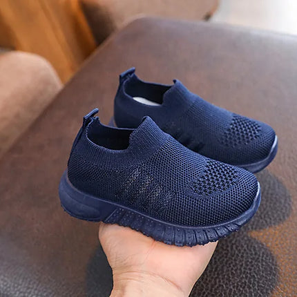 Children's Running Sneakers Boys Girls Casual Mesh Breathable Non-Slip Walking Patchwork Tennis Toddler Soft-Soled Girls' Shoes