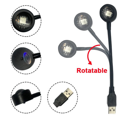 RGB Sunset Lamp Rainbow Projection Lamp USB Decorative Sunset Atmosphere Lamp Multi-Angle Rotatable For Home Living Room Bedroom
