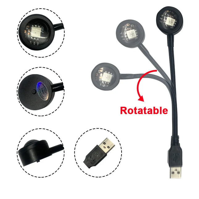 RGB Sunset Lamp Rainbow Projection Lamp USB Decorative Sunset Atmosphere Lamp Multi-Angle Rotatable For Home Living Room Bedroom