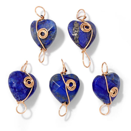 Blue Lapis Lazuli Pendant Gems Cross Hand Oval Shape Natural Stone Lapis Lazuli Charms for Jewelry Making Necklace DIY Bracelet